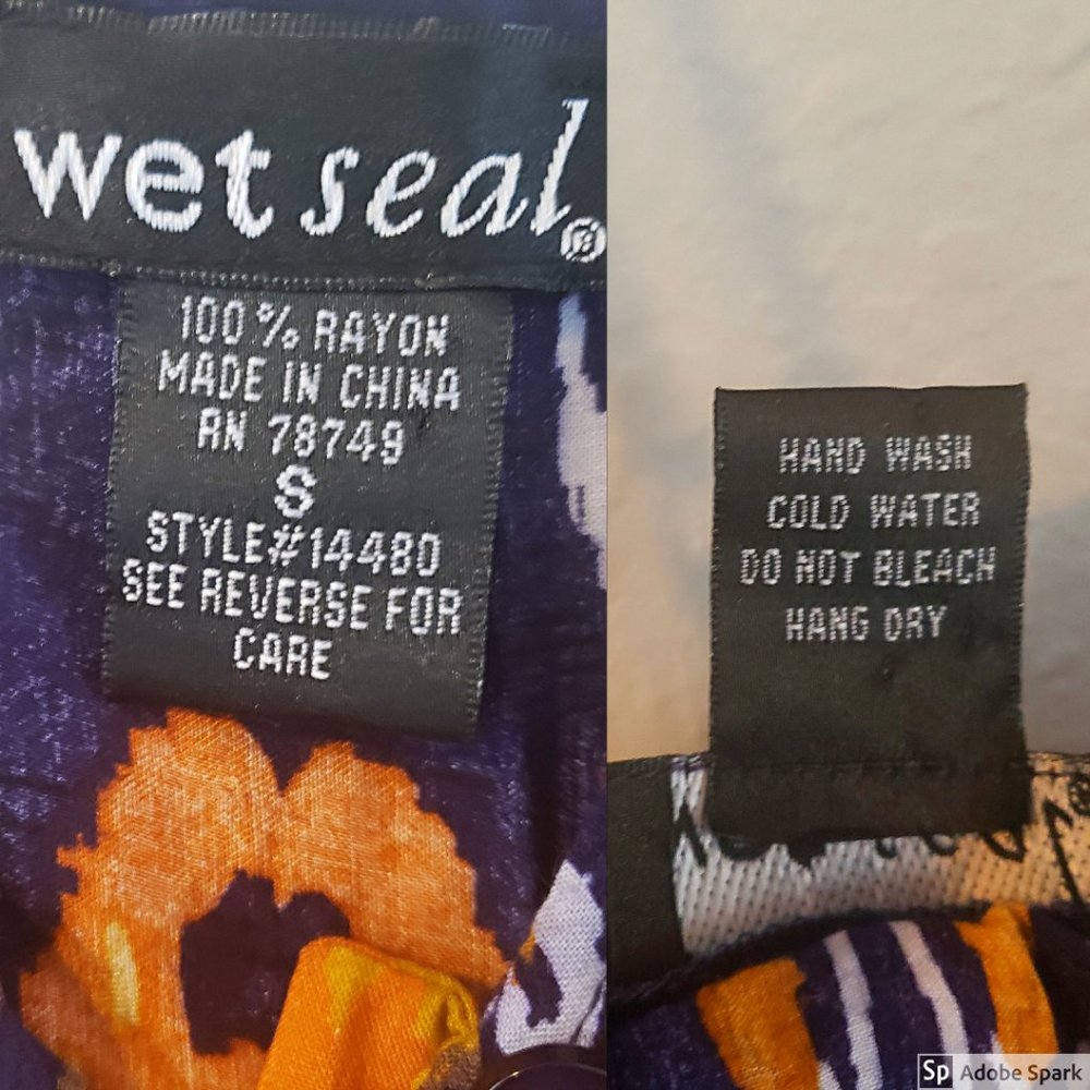 Wet Seal Tribal Print Camisole Button Front Top - Picture 8 of 8